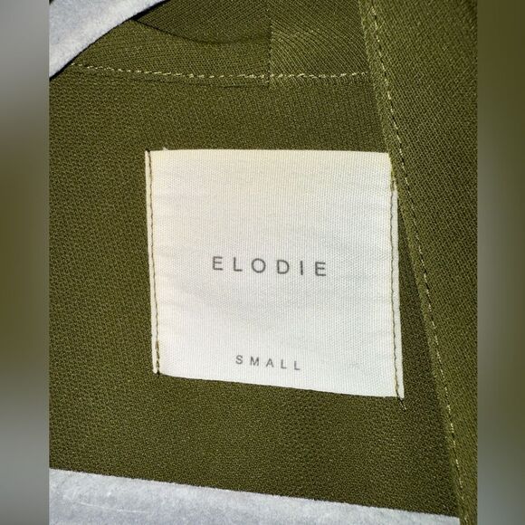 Elodie Green Draped Waterfall Open Front Adjustable Vest Size Small NWOT - Picture 4 of 8